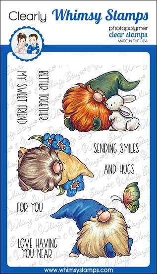 Gnome Think Spring Clear Stamps - Whimsy Stamps