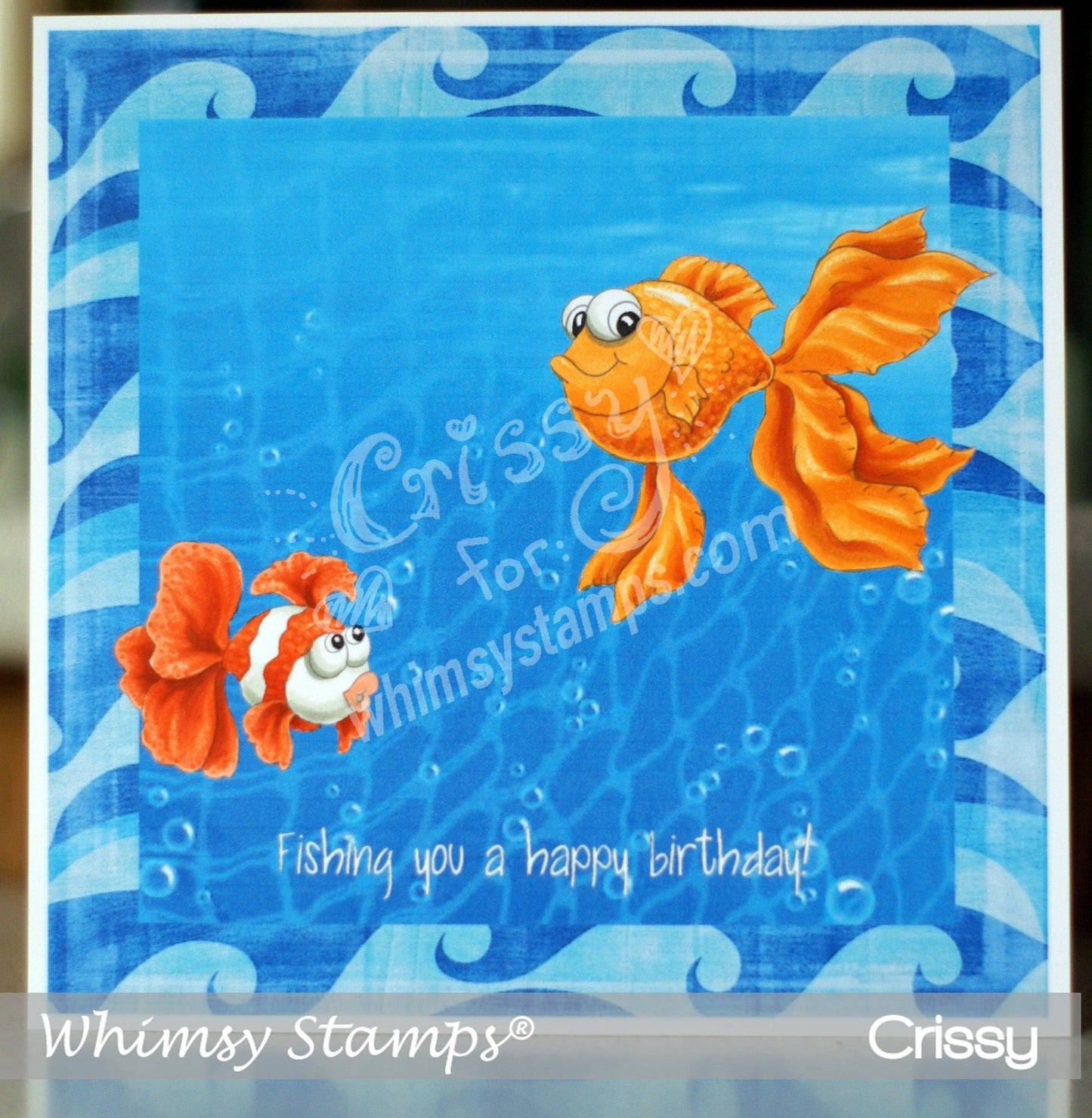 Goldfish Gunther - Digital Stamp - Whimsy Stamps