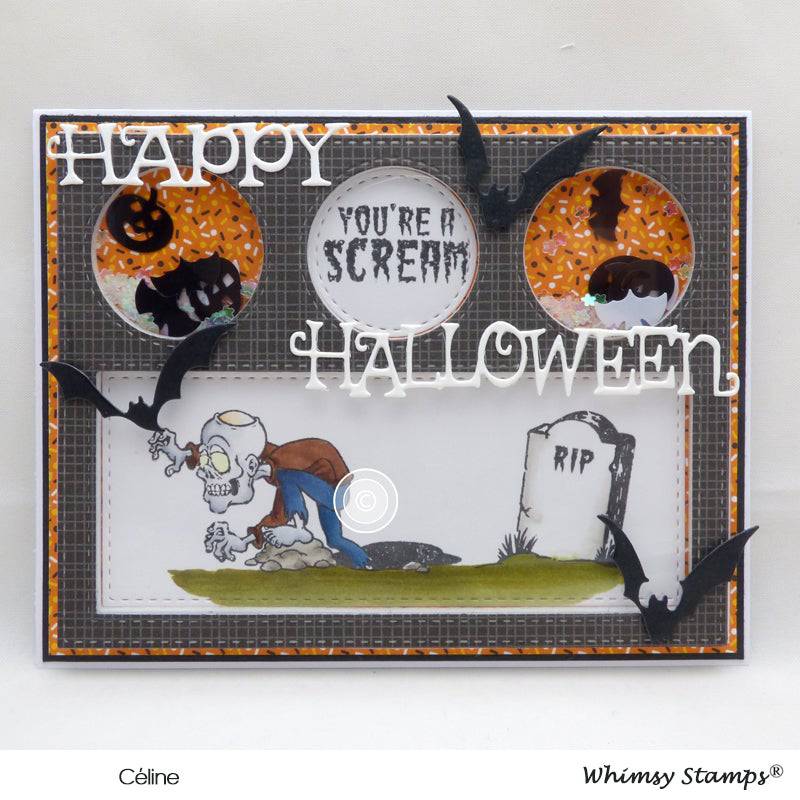 Halloween Scream Clear Stamps - Whimsy Stamps