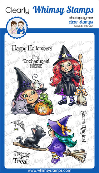 **NEW Halloween Magic Clear Stamps - Whimsy Stamps