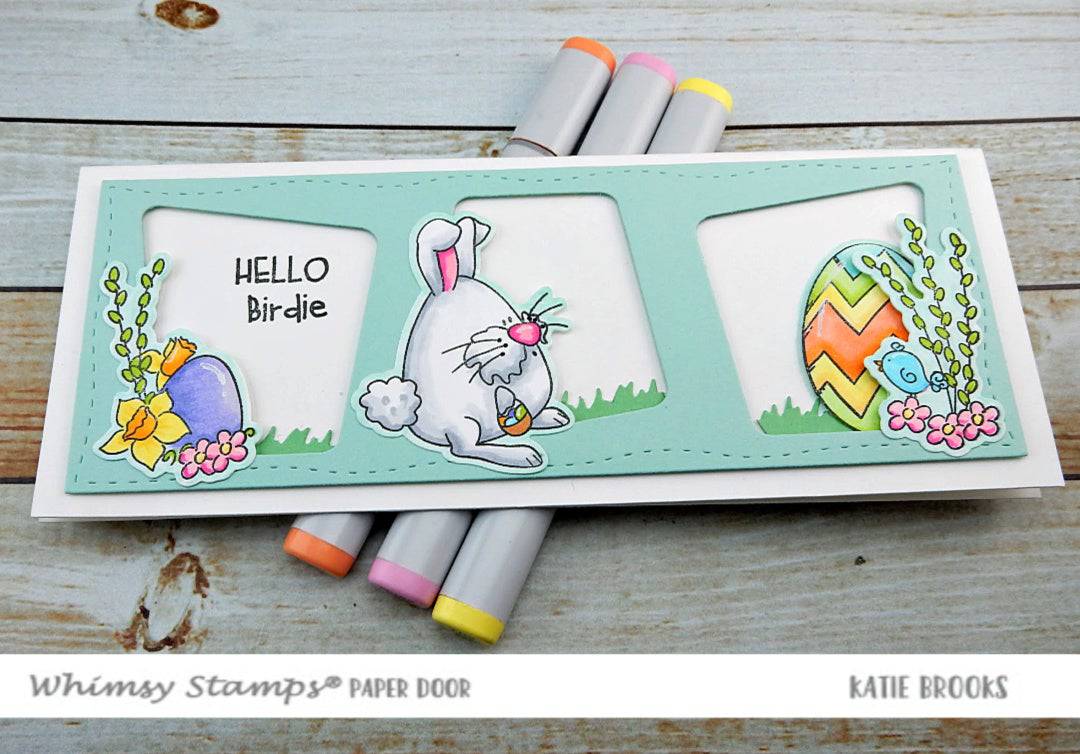 Spring Bunnies Clear Stamps - Whimsy Stamps