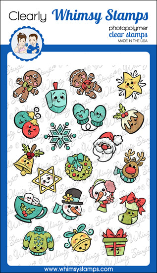 **NEW Holiday Icons Clear Stamps - Whimsy Stamps