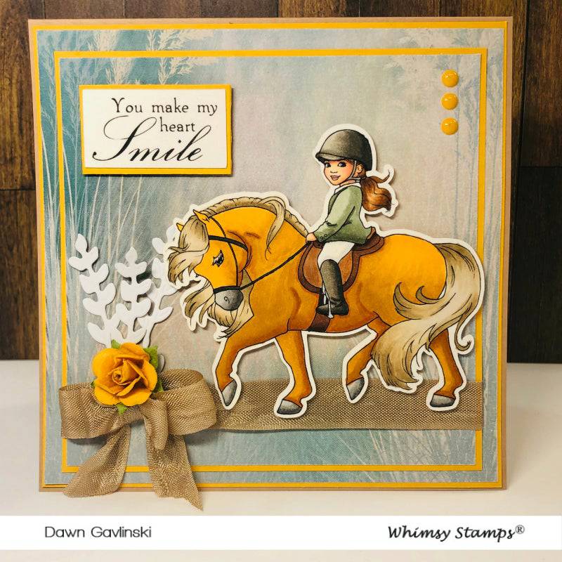 English Rider - Digital Stamp - Whimsy Stamps