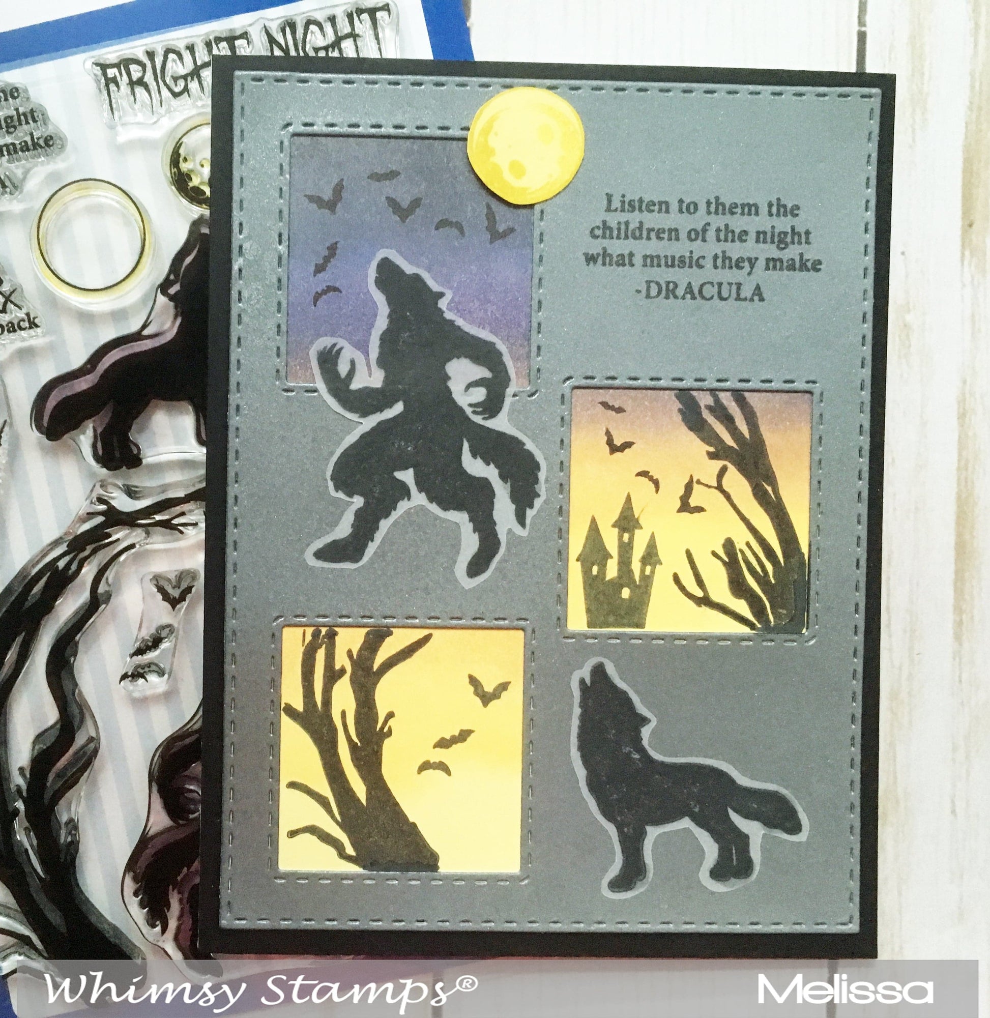 Howling Night Clear Stamps - Whimsy Stamps