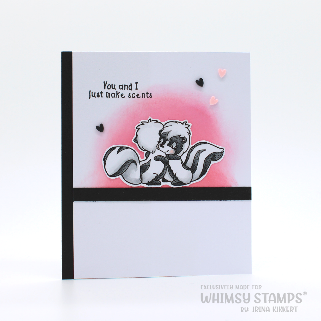 **NEW Odorable Skunks Clear Stamps - Whimsy Stamps