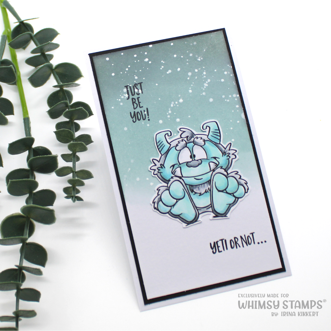 **NEW Yeti Birthday Clear Stamps - Whimsy Stamps