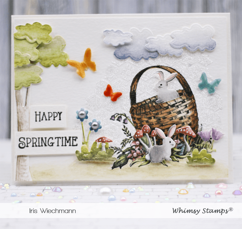 Slimline Meadow Die Set - Whimsy Stamps