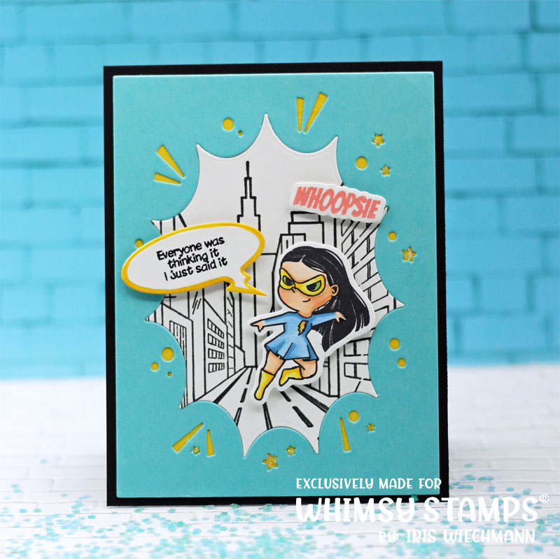 **NEW City Street Background Rubber Cling Stamp - Whimsy Stamps