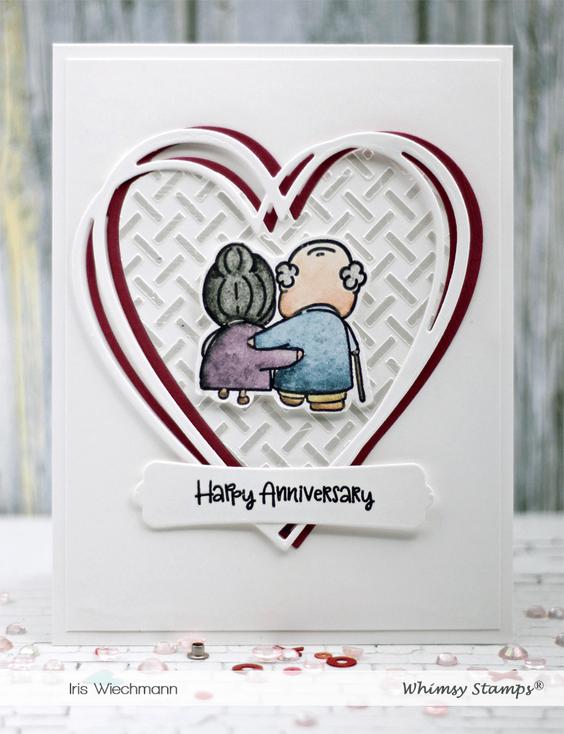 Connected Hearts Frame Die - Whimsy Stamps