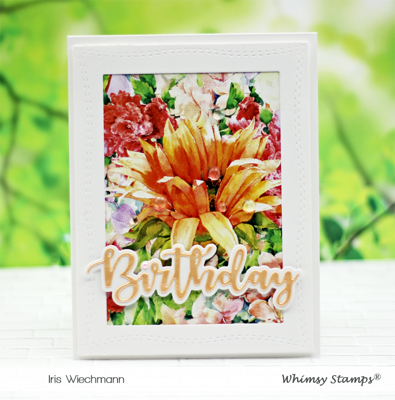 **NEW 6x6 Paper Pack - Floral Impressions - Whimsy Stamps