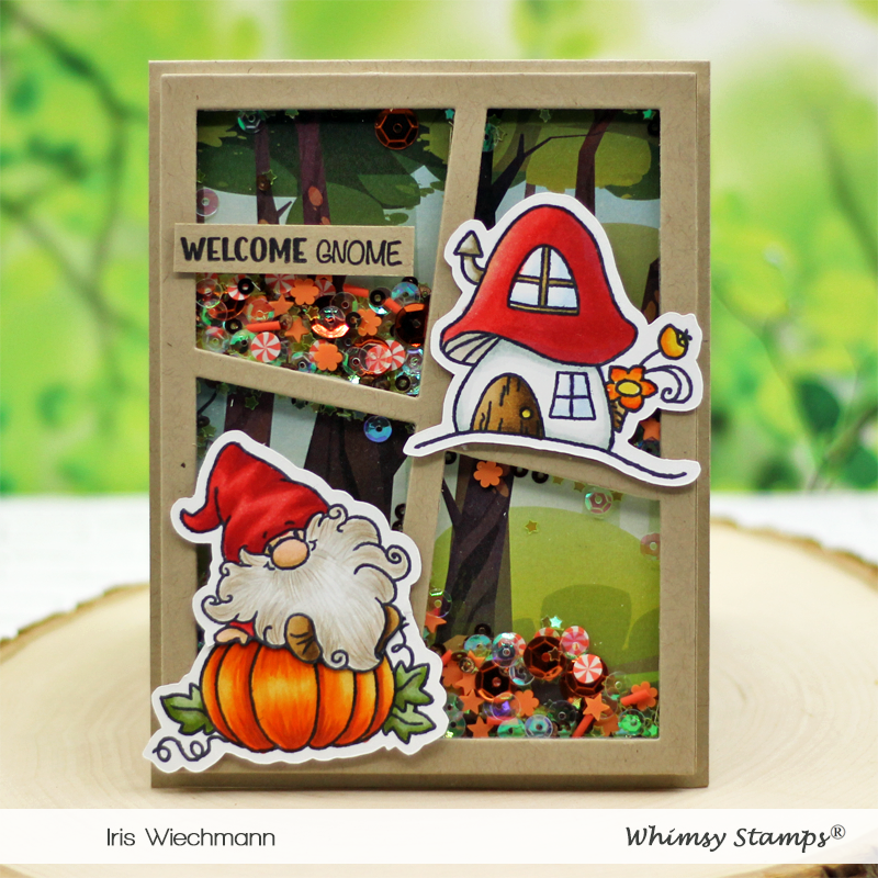 **NEW Gnome So Thankful Clear Stamps - Whimsy Stamps