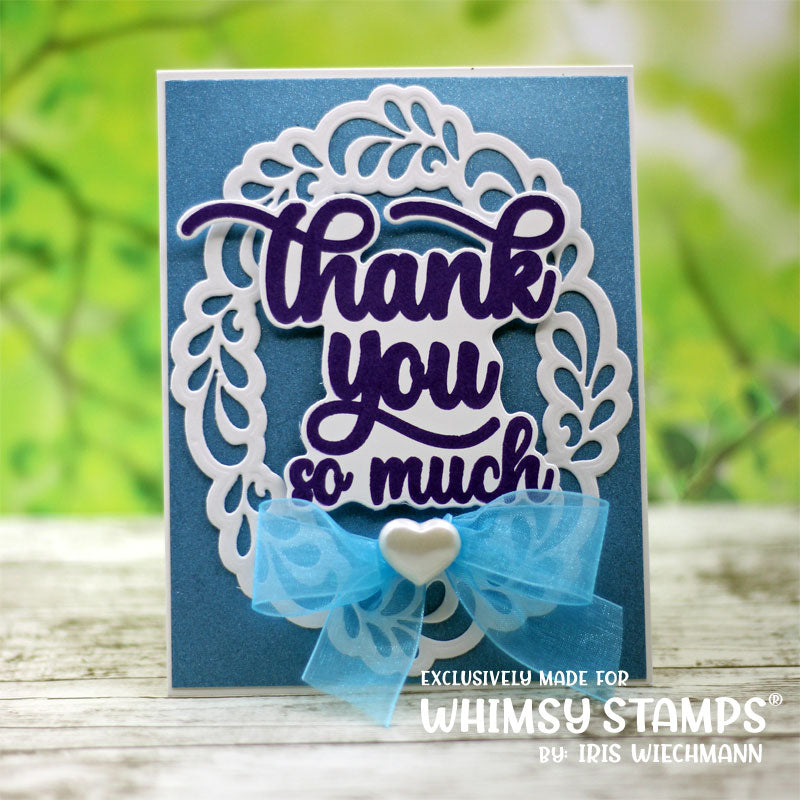 **NEW Flourish Oval Die Set - Whimsy Stamps