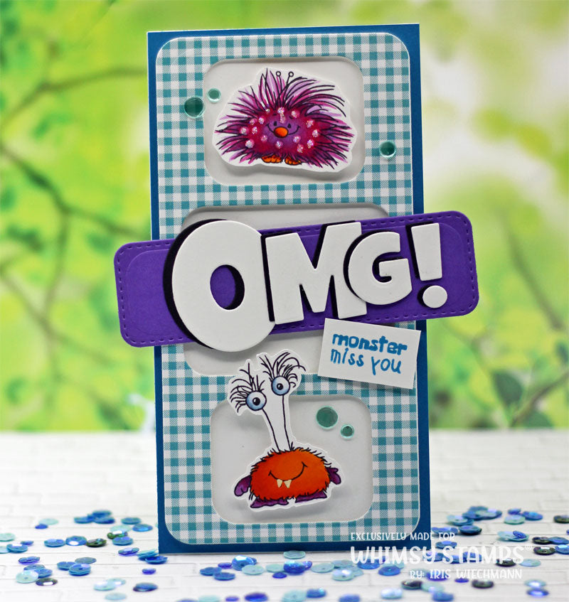 **NEW OMG! Word and Shadow Die Set - Whimsy Stamps