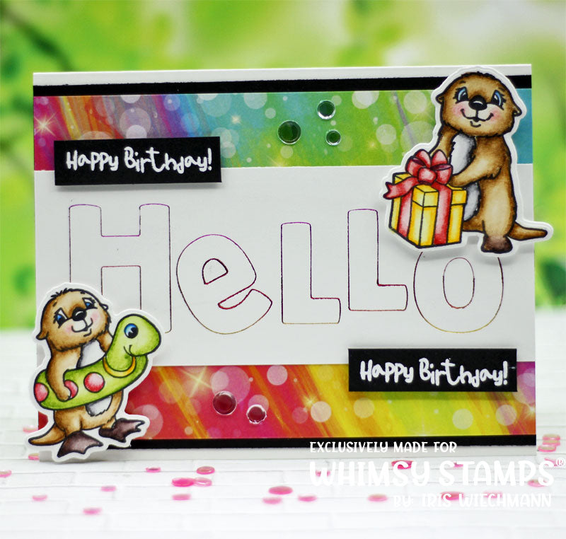 **NEW Otter Variety Clear Stamps - Whimsy Stamps