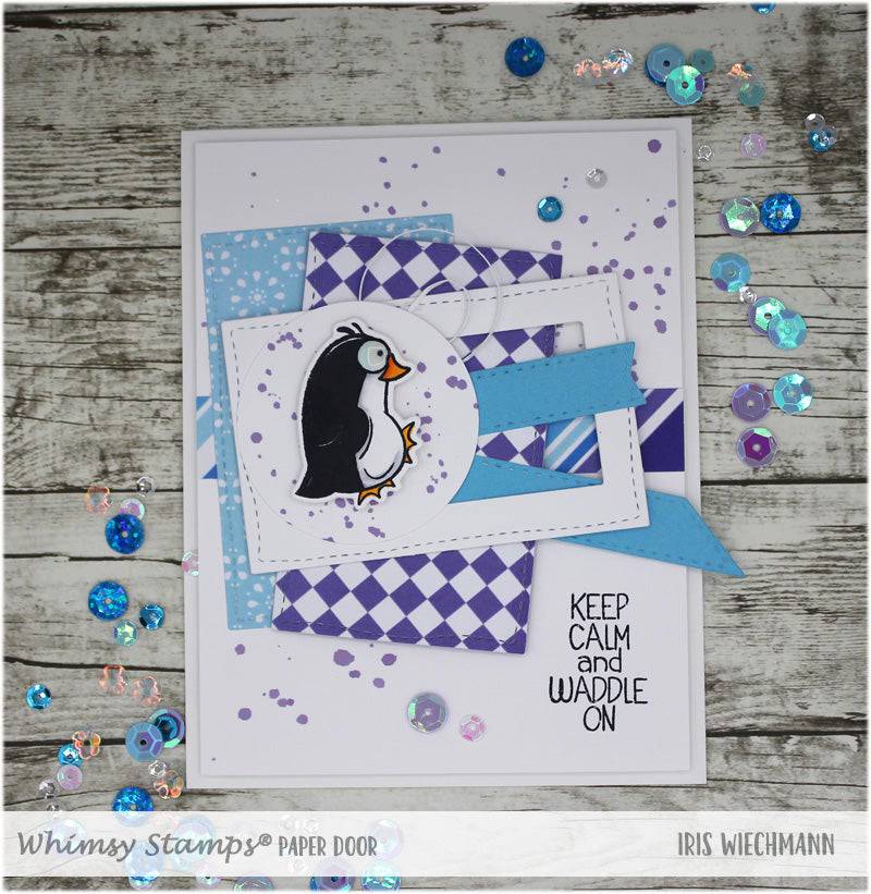 Penguin Farts Clear Stamps - Whimsy Stamps