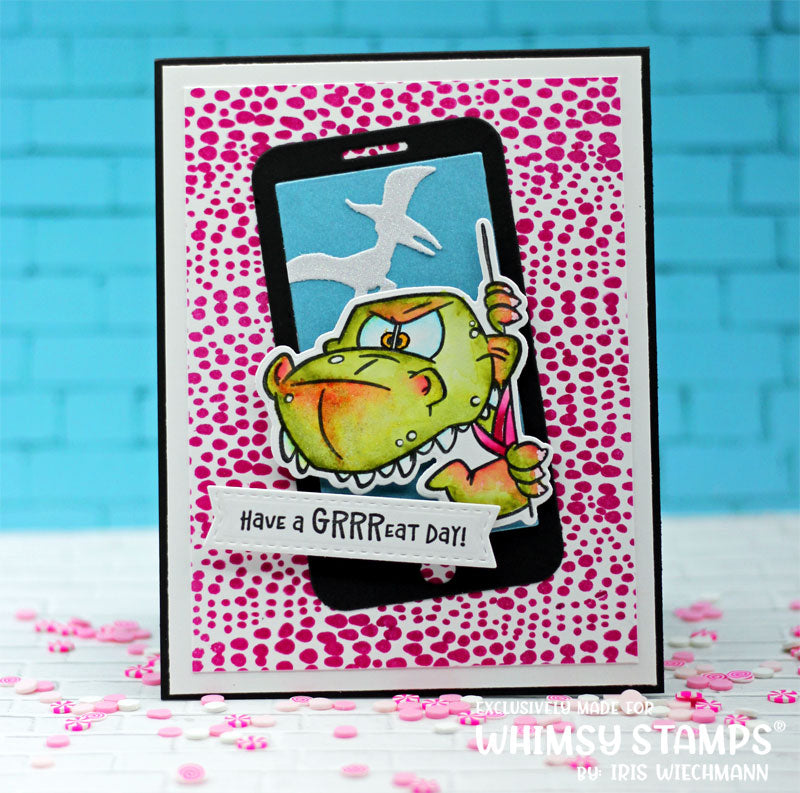 **NEW Roarsome Rex Clear Stamps - Whimsy Stamps