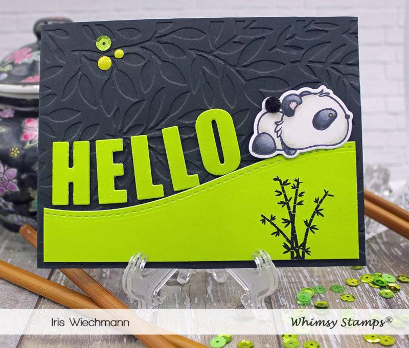 Panda Butt Clear Stamps - Whimsy Stamps