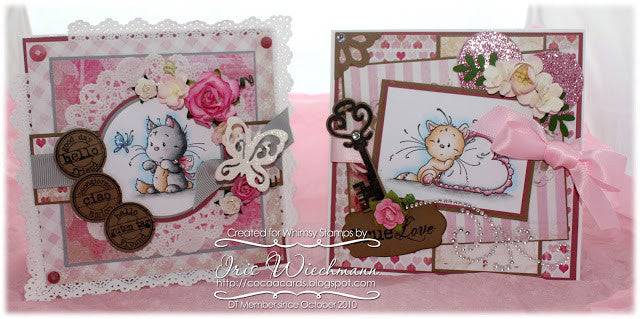 Playful Kittens - Digital Stamp - Whimsy Stamps