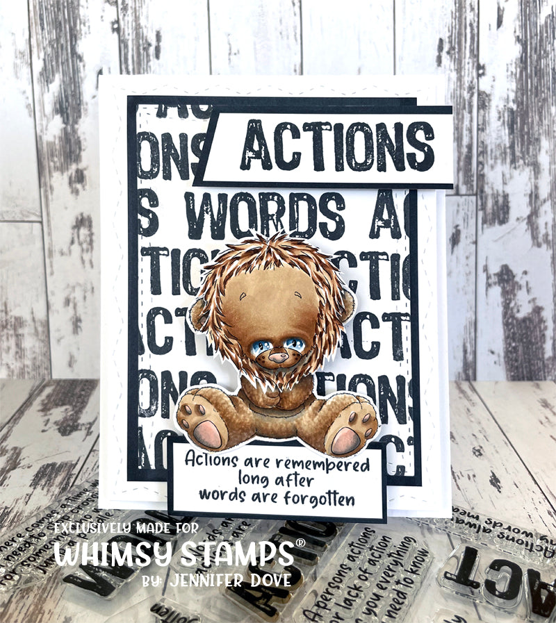 *NEW Actions Clear Stamps - Whimsy Stamps