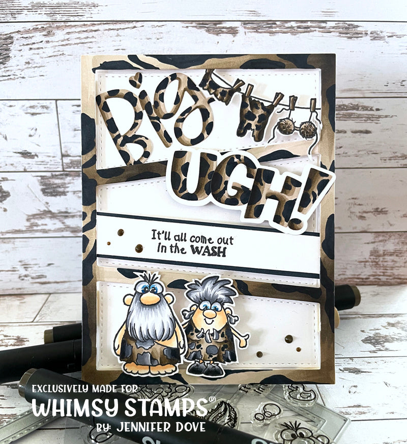 UGH! Word and Shadow Die Set - Whimsy Stamps