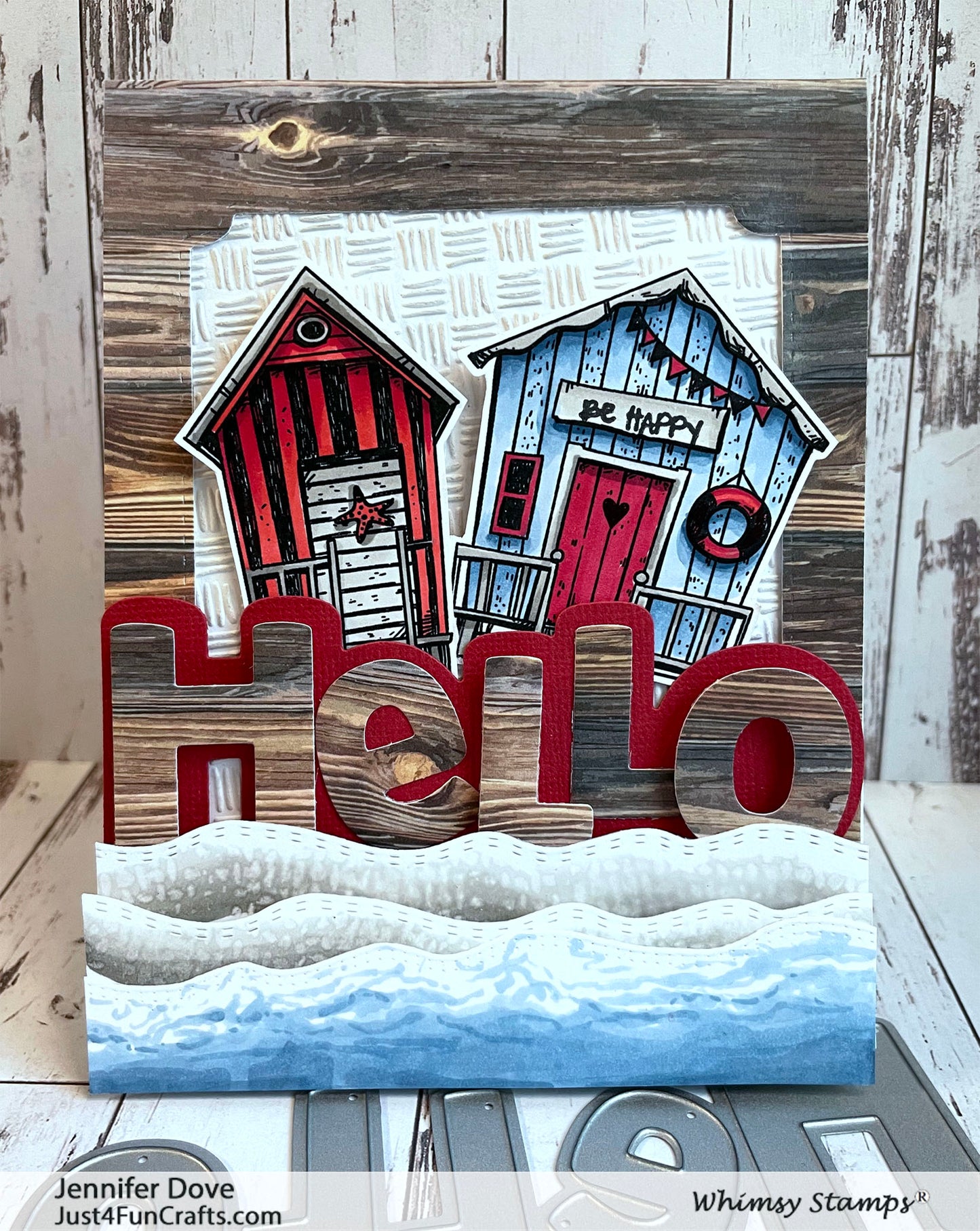 Hello Word and Shadow Die Set - Whimsy Stamps