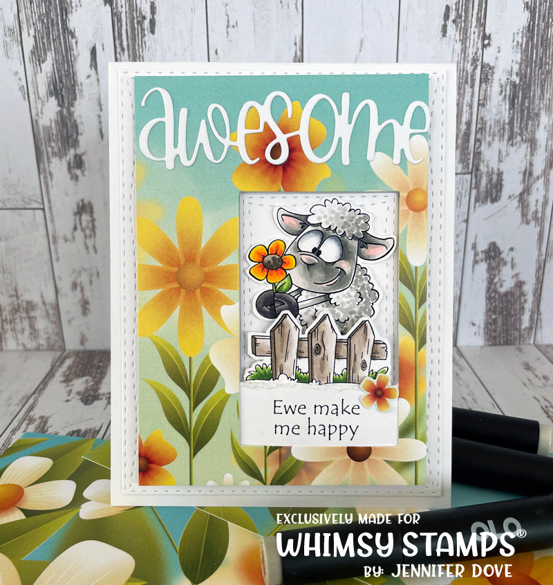 **NEW Friend Like Ewe Clear Stamps - Whimsy Stamps