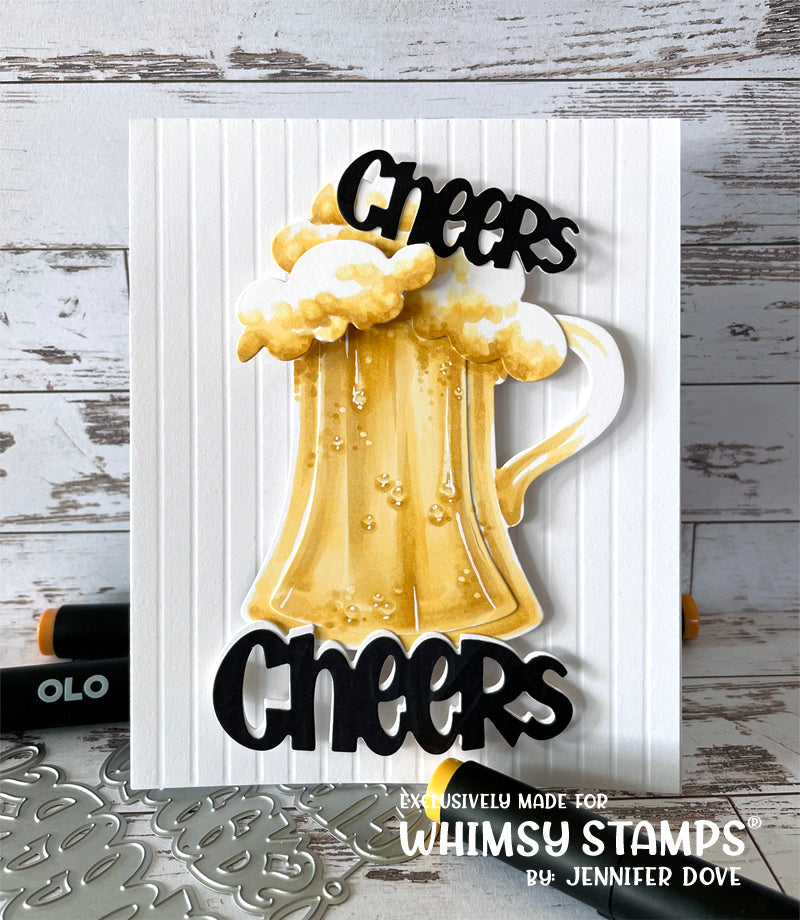 *NEW Cheers! Word Die Set - Whimsy Stamps