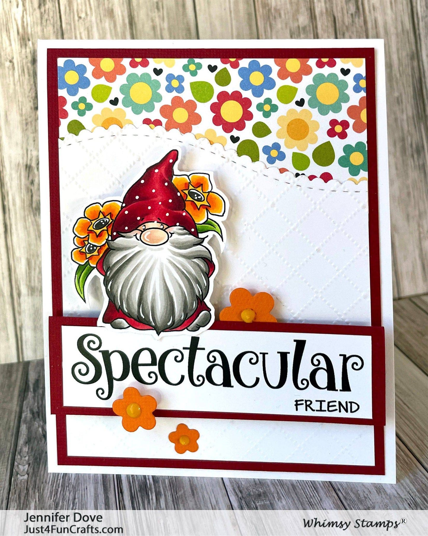 Gnome Think Spring Clear Stamps - Whimsy Stamps