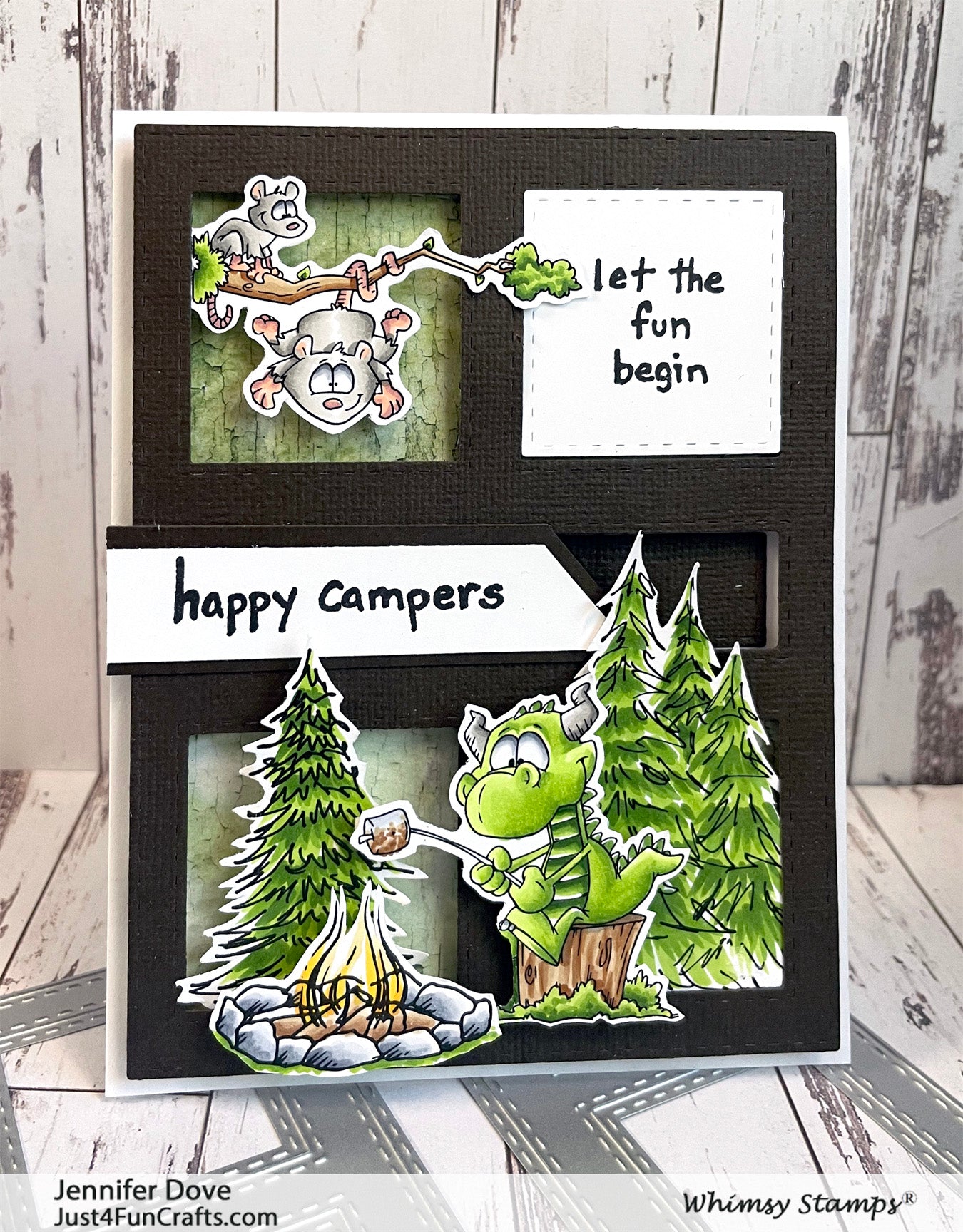 **NEW Gone Camping Clear Stamps - Whimsy Stamps