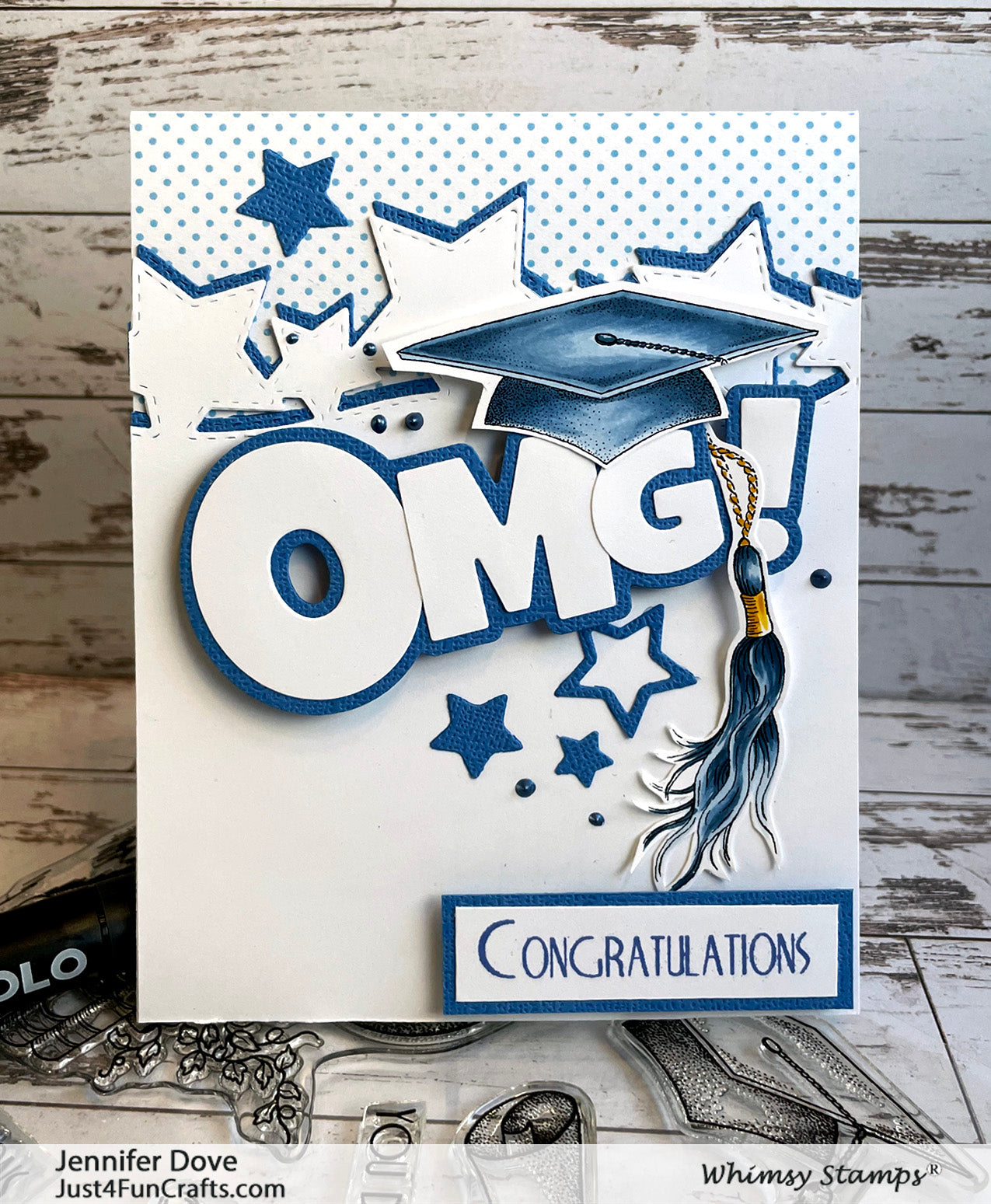 **NEW Graduation Clear Stamps - Whimsy Stamps