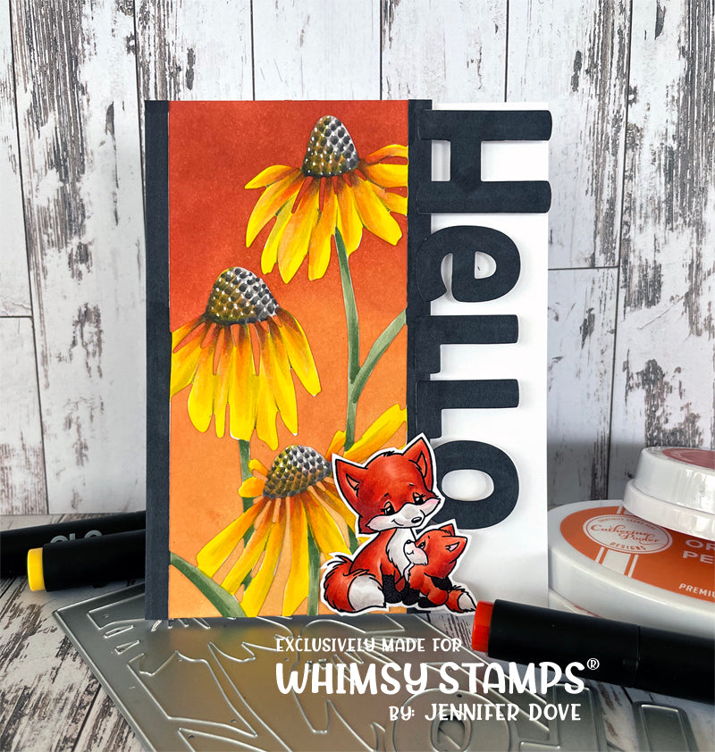 **NEW Coneflower Frame Die - Whimsy Stamps