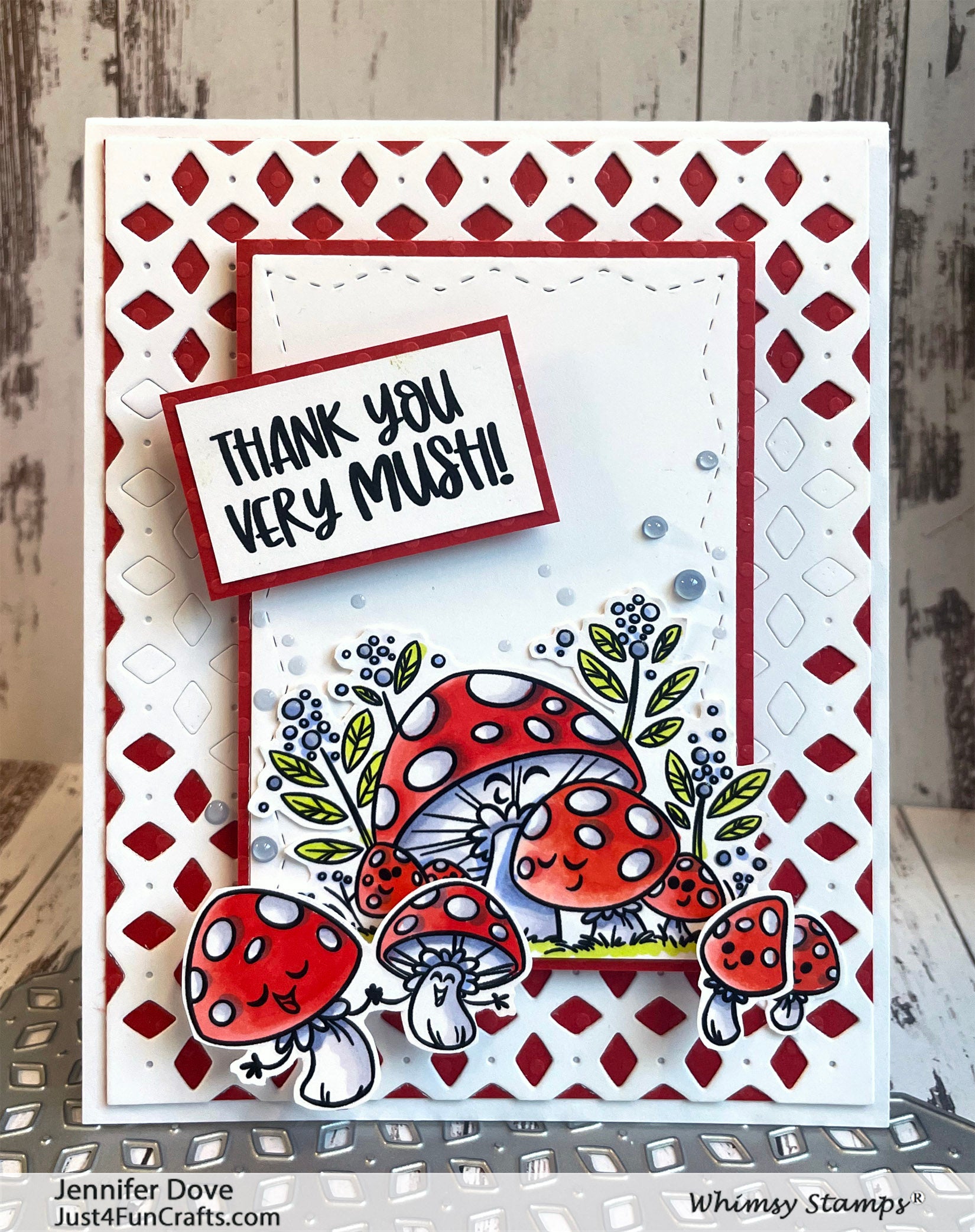 **NEW Mushroom in My Heart Clear Stamps - Whimsy Stamps