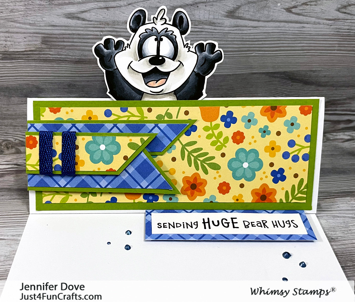 **NEW Panda Peekers Clear Stamps - Whimsy Stamps