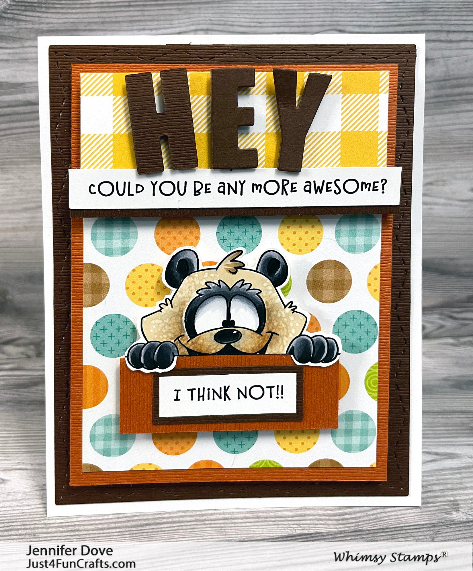 **NEW Panda Peekers Clear Stamps - Whimsy Stamps