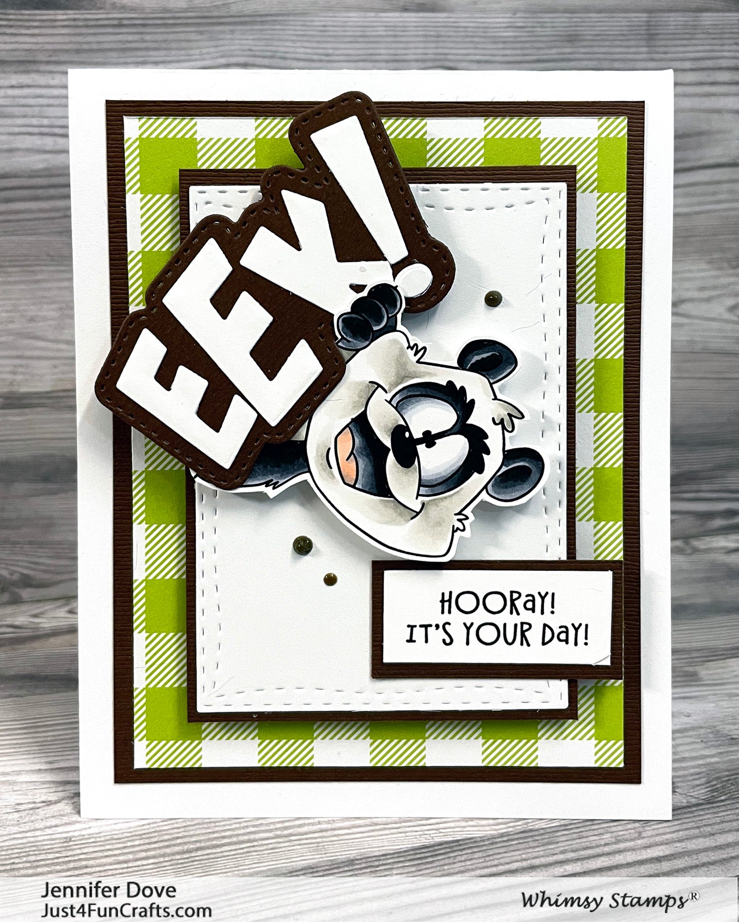 **NEW Panda Peekers Clear Stamps - Whimsy Stamps