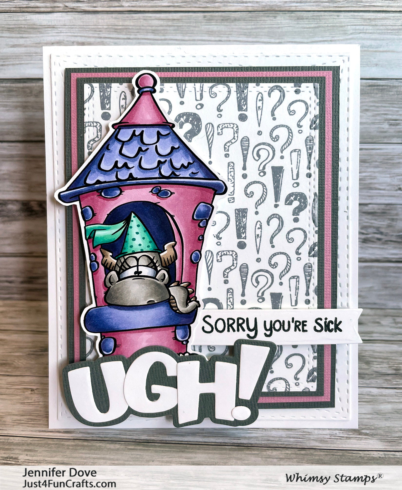 **NEW Princess Dragons Clear Stamps - Whimsy Stamps