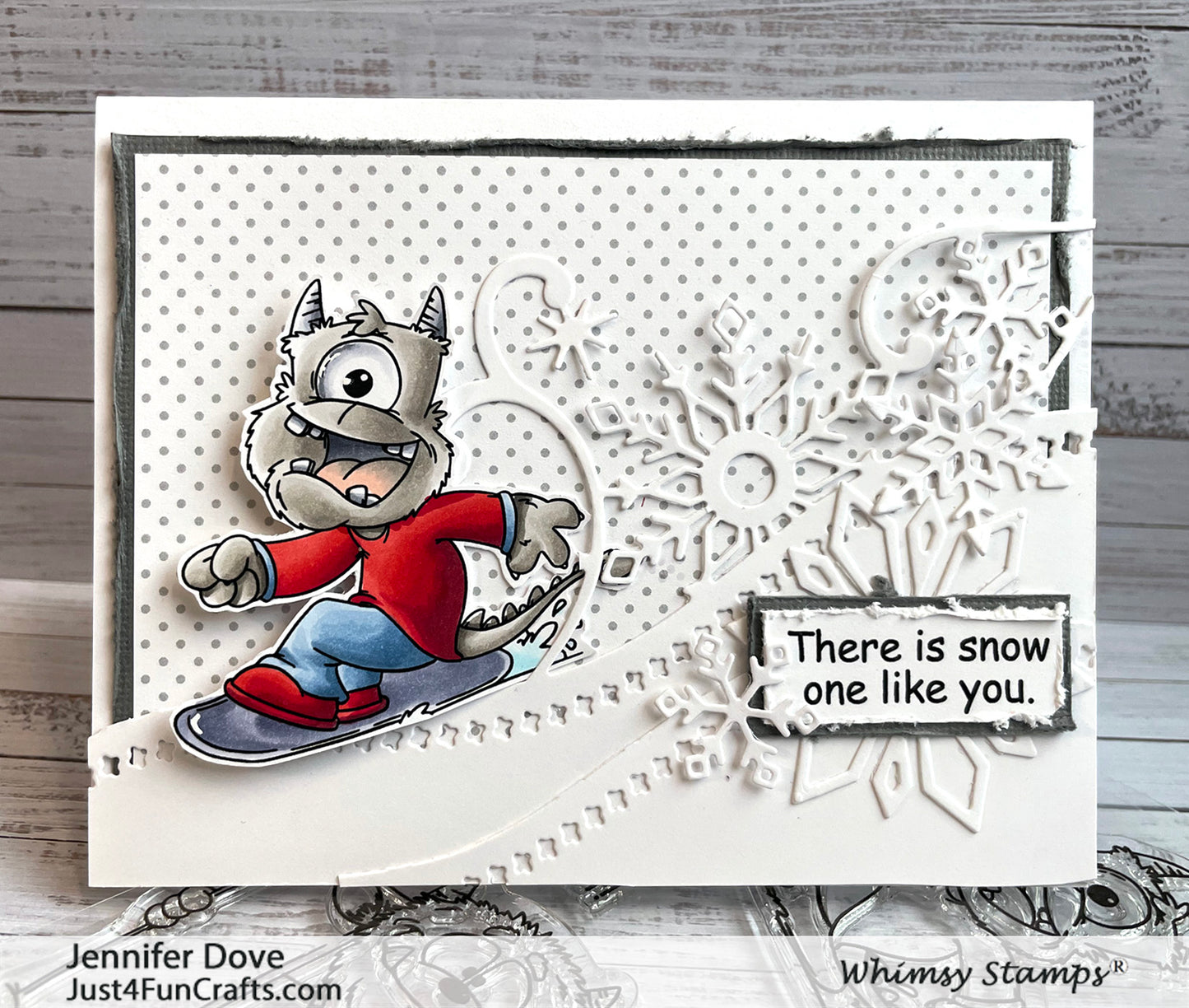 Elegant Snowflakes and Border Die - Whimsy Stamps