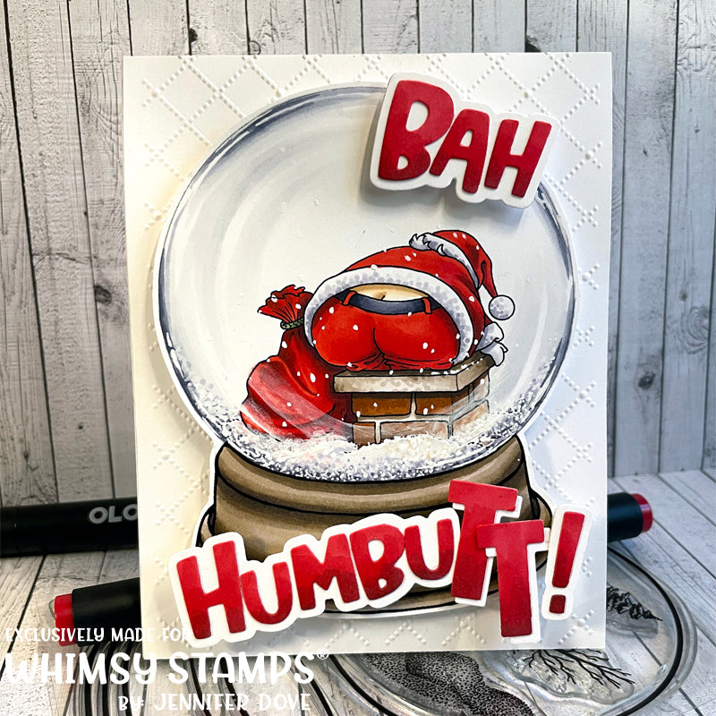 Bah Humbug! Word and Shadow Die Set - Whimsy Stamps