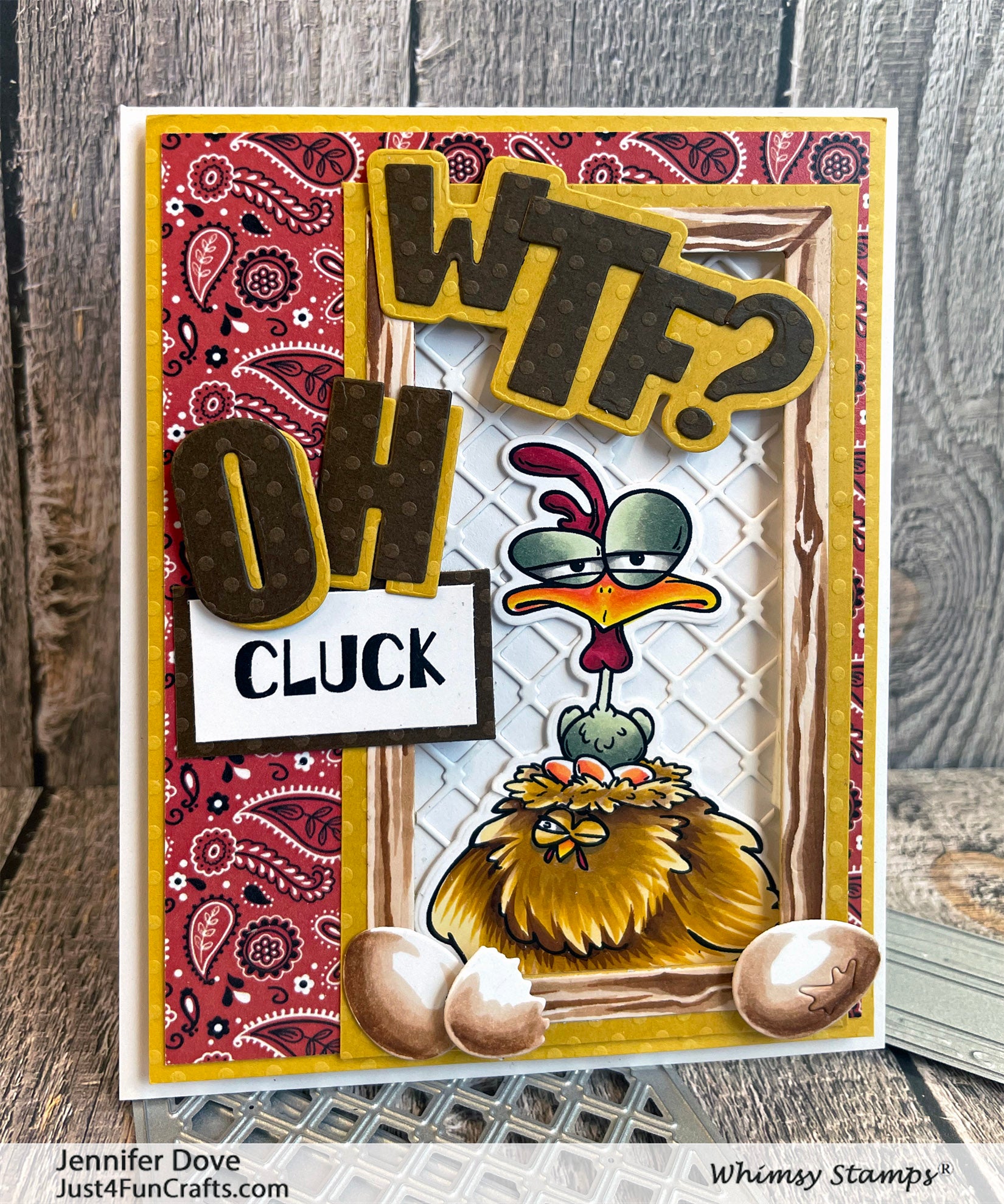 **NEW What the Cluck Outlines Die Set - Whimsy Stamps