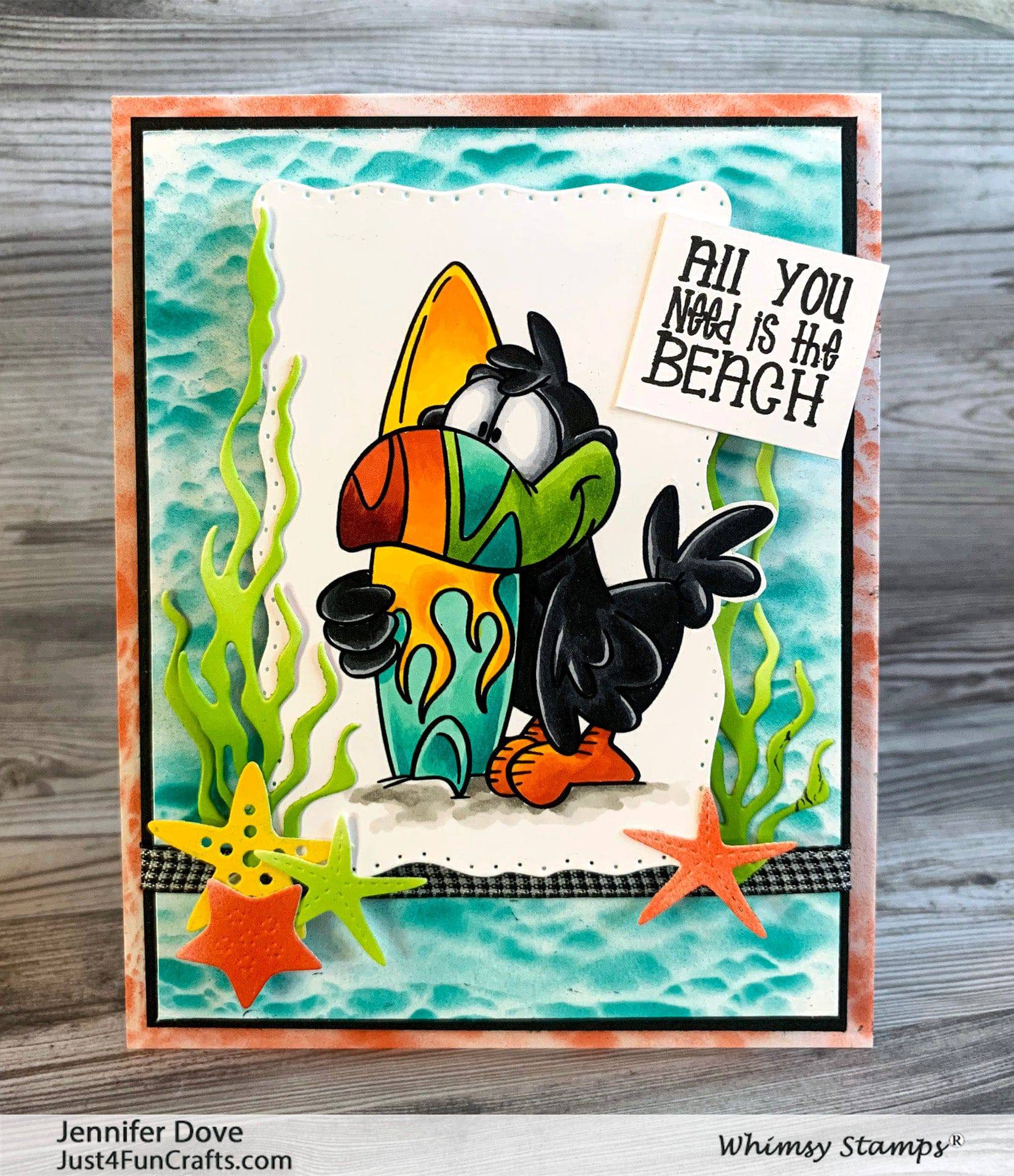 Toucan Surf - Digital Stamp - Whimsy Stamps