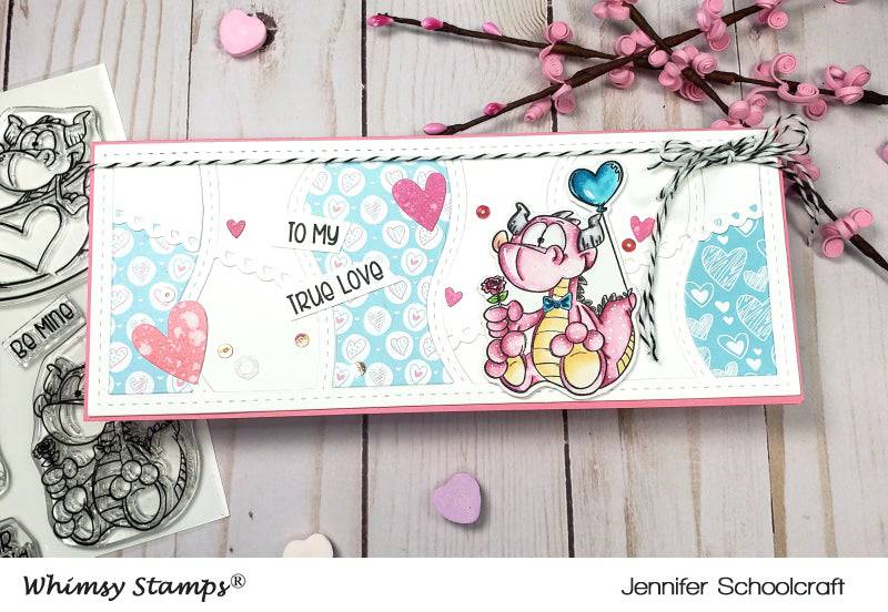 Slimline Envelope Edger Die Set - Whimsy Stamps