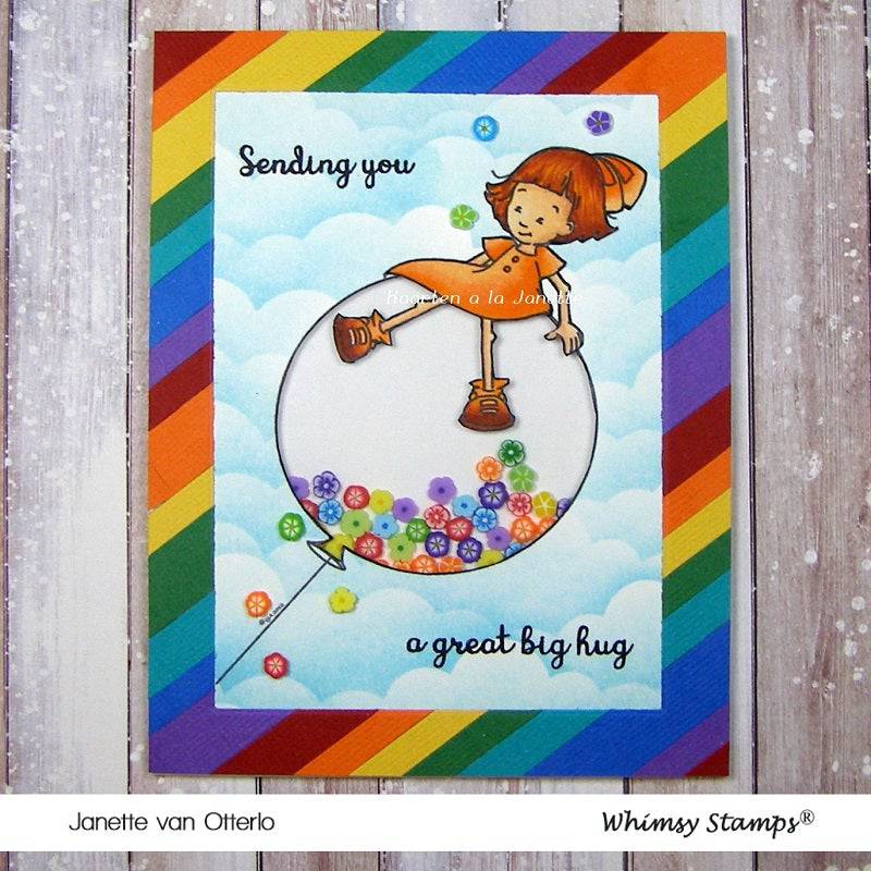 Balloon Ride - Digital Stamp - Whimsy Stamps