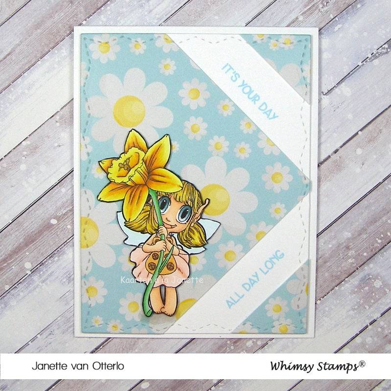 Daffodil Fairy - Digital Stamp - Whimsy Stamps