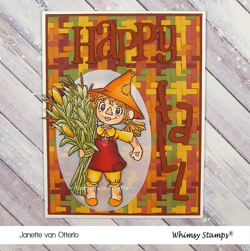 Hay Scarecrow - Digital Stamp - Whimsy Stamps