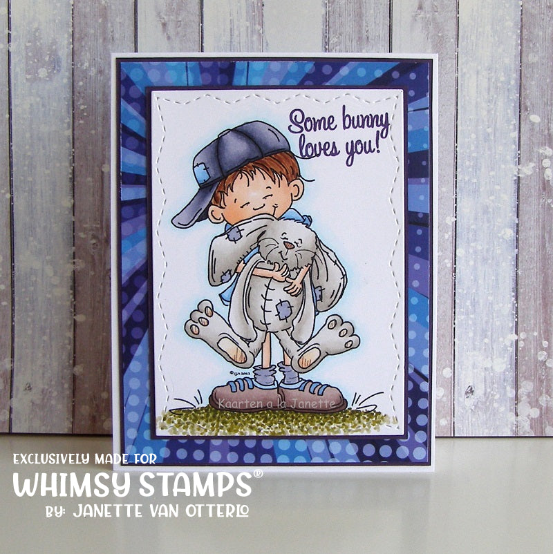 Noah and His Bunny Bandit - Digital Stamp - Whimsy Stamps