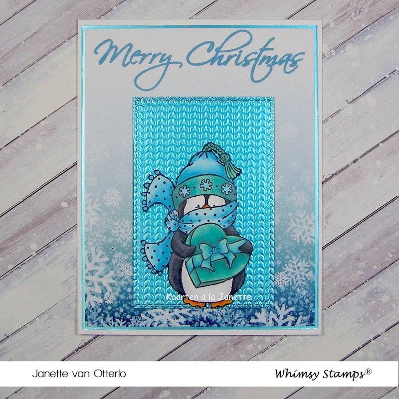 Penguin Chocolate Surprise - Digital Stamp - Whimsy Stamps