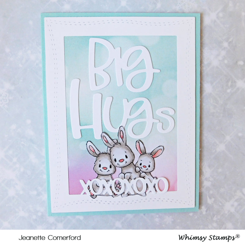 **NEW Big Hugs Word Die Set - Whimsy Stamps