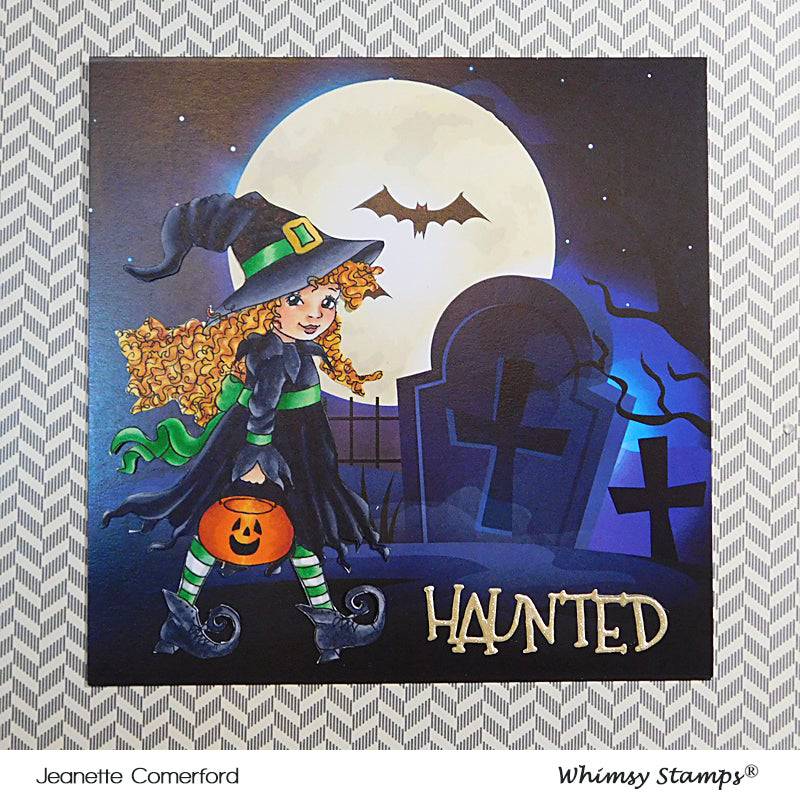 Haunted Word Die Set - Whimsy Stamps