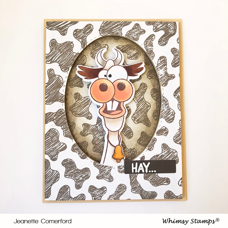 **NEW Hee Haw Clear Stamp and Die Combo - Whimsy Stamps