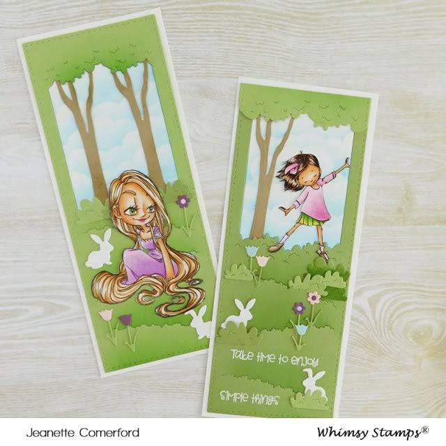 Slimline Meadow Die Set - Whimsy Stamps